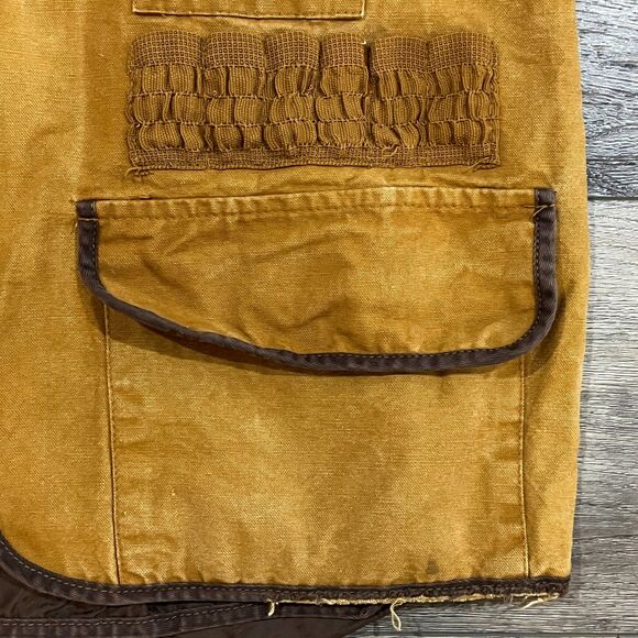 Vintage 60s American Field Made in USA Hunting Vest Canvas Game Pocket Size XL - Picture 3 of 12